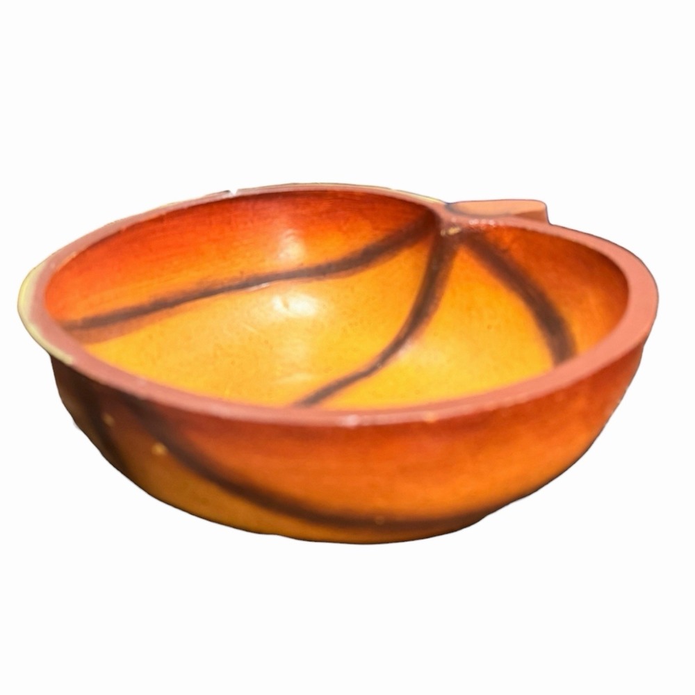Crazy Mountain Vintage Wood Pumpkin‎ Candy Bowl, 9.5 Inch, Fall Decor